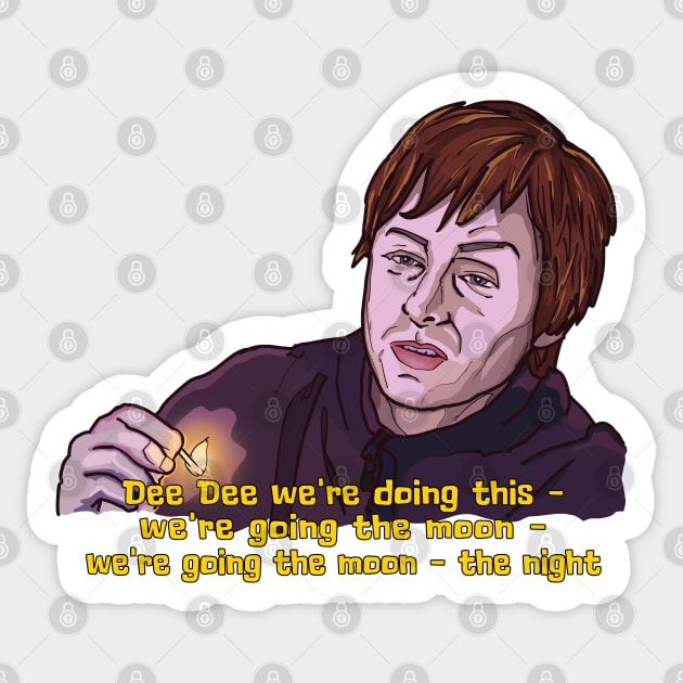 Dee Dee / Limmy's Show Fanart Design Sticker by CultOfRomance